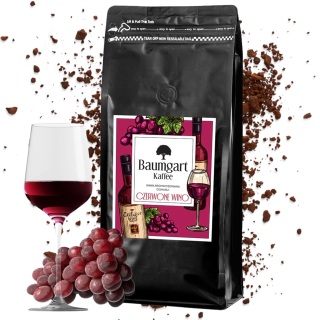 Kawa Smakowa Winna mielona 1 kg 100% Arabica