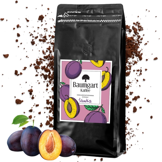 Kawa Smakowa Śliwkowa mielona 1 kg 100% Arabica
