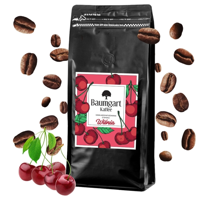 Kawa Smakowa Wiśniowa ziarnista 1 kg 100% Arabica