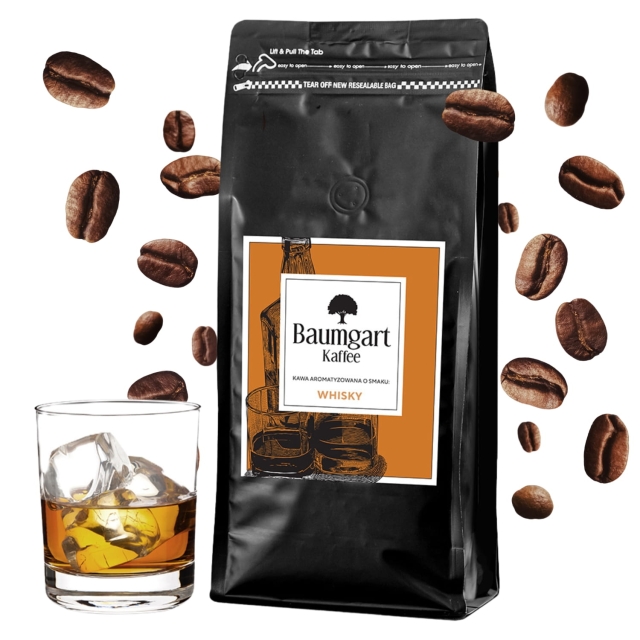 Kawa Smakowa Whisky ziarnista 1 kg 100% Arabica