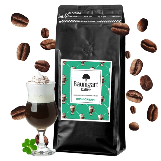 Kawa Smakowa Irish Cream ziarnista 1 kg 100% Arabica