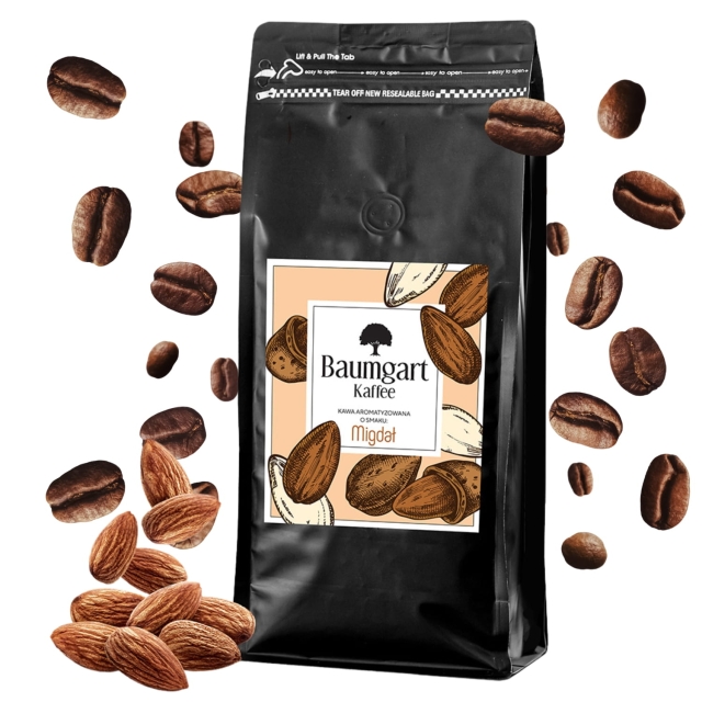 Kawa Smakowa Migdałowa ziarnista 1 kg 100% Arabica