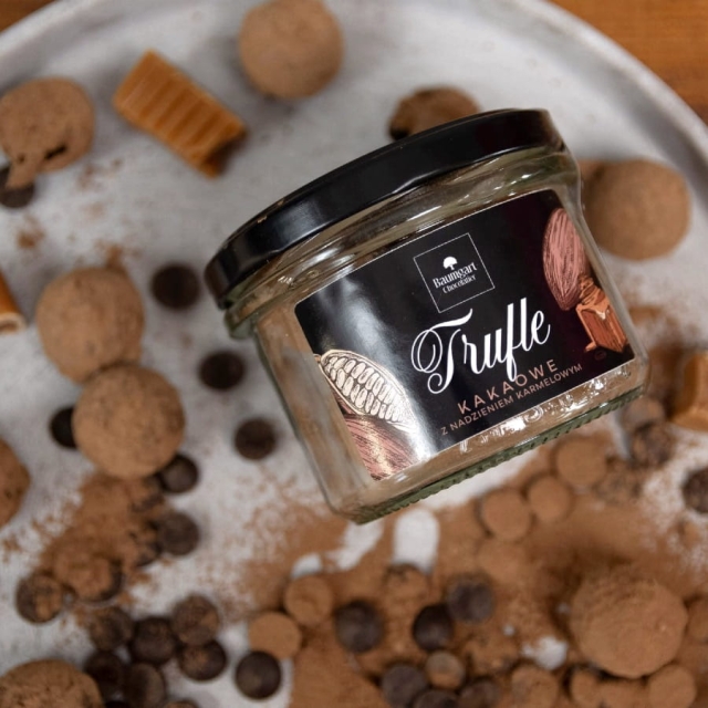 Trufle Karmelowe w posypce z kakao