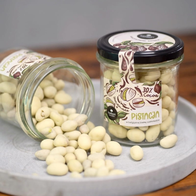 Pistacje w białej czekoladzie