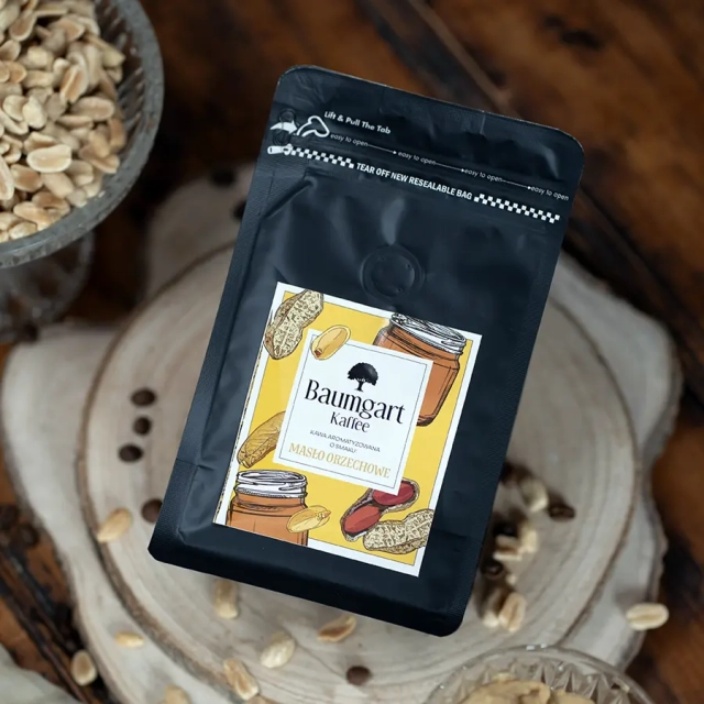 Kawa Smakowa Masło Orzechowe mielona 200 g 100% Arabica 