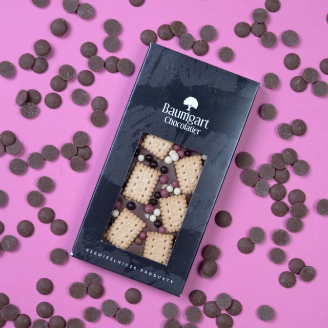 Czekolada mleczna 36% kakao - z ciasteczkami i crispearls 100 g Classic