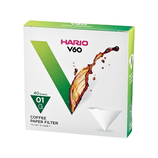 Hario filtry papierowe do dripa V60-01 - 40 szt.