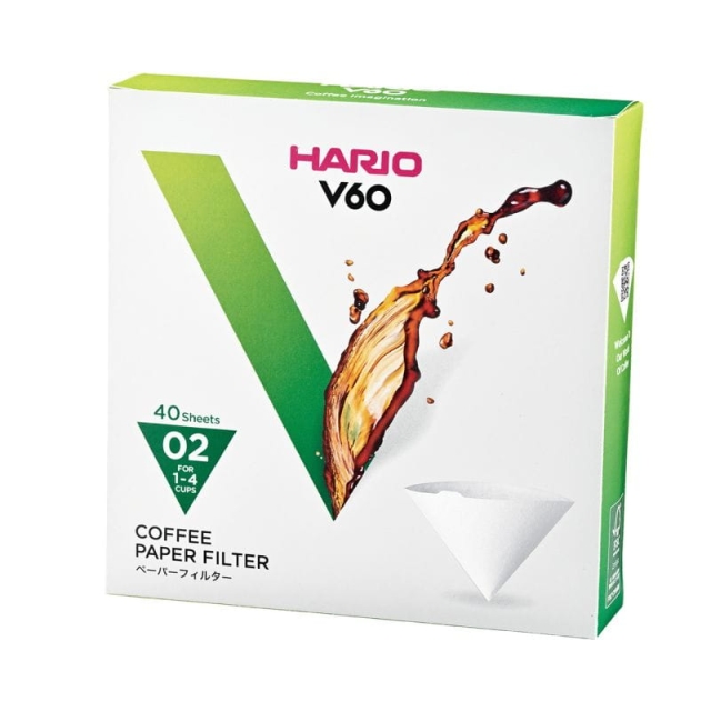 Hario filtry papierowe do dripa V60-02 - 40 szt.