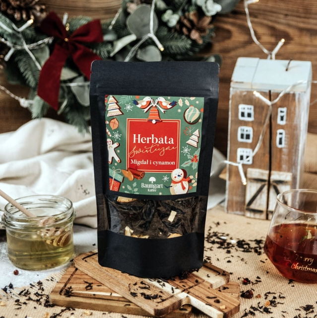 Herbata czarna świąteczna Migdałowo-cynamonowa 70 g