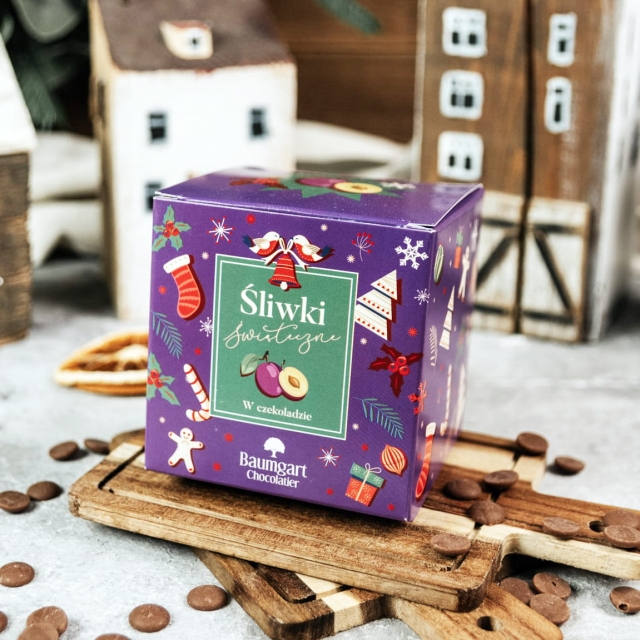 Śliwki w mlecznej czekoladzie 200 g – świąteczna słodycz