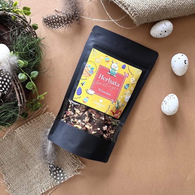 Herbata owocowa Wielkanocna - Wanilia z poziomką 80g
