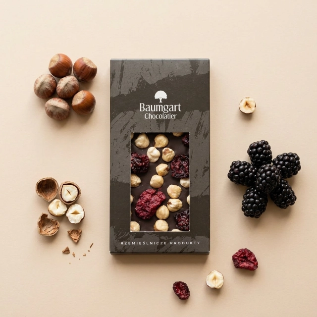 Czekolada deserowa - orzech laskowy, jeżyna classic 100 g