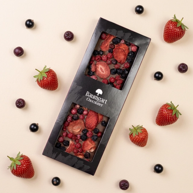Czekolada mleczna 36% kakao - Miks Owoców 125 g - premium
