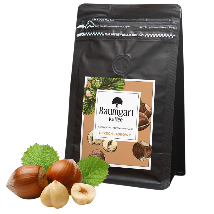 Kawa smakowa orzech laskowy mielona Baumgart Kaffee 200g mielona